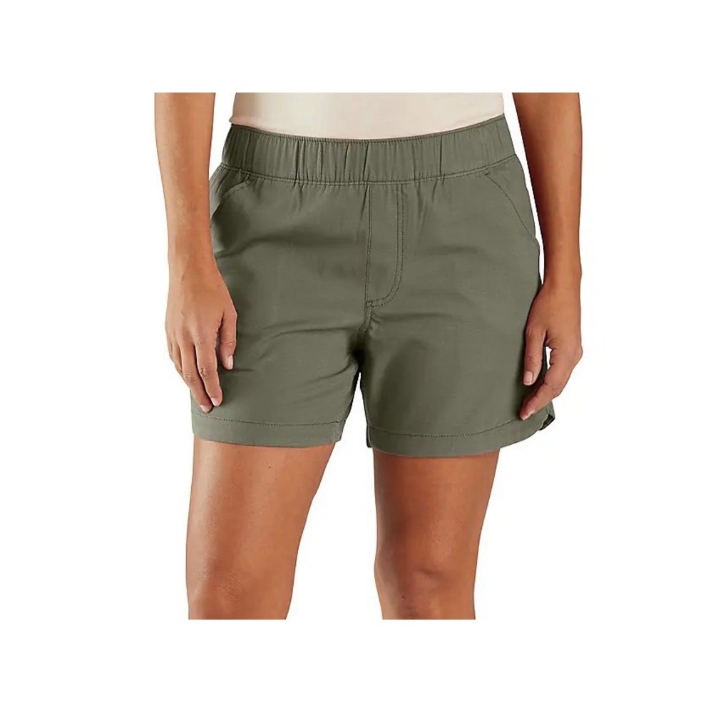 Carhartt Women's Force Ripstop Work Shorts Green Medium (8-10) NWT